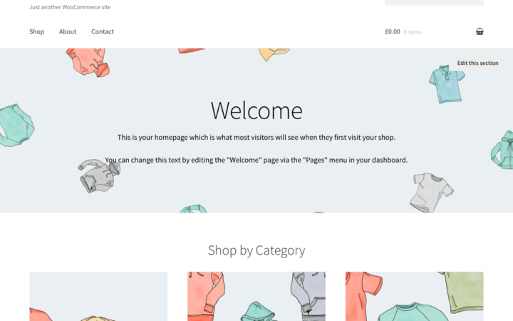 Storefront — тема для WooCommerce