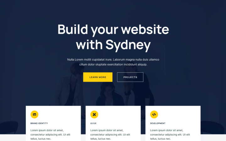Sydney — тема WordPress для бизнеса и портфолио